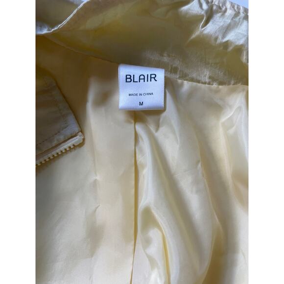 Vintage 90s Y2K Windbreaker jacket bright yellow floral MEDIUM / LARGE - Picture 5 of 5